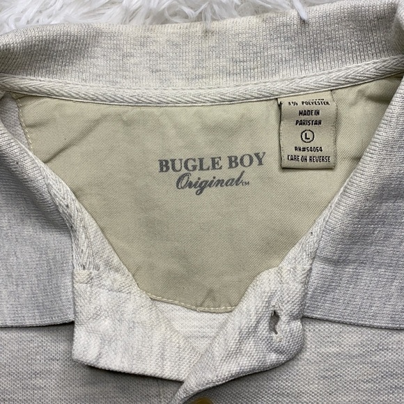 Bugle Boy vintage variegated gray polo shirt - Picture 4 of 6
